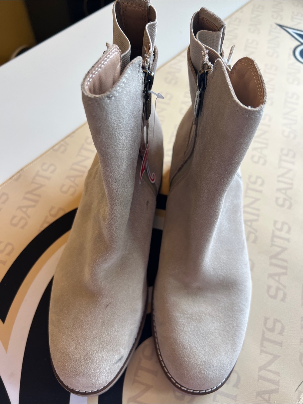 Women's Suede Ankle Booties Size 9.5 NWOB